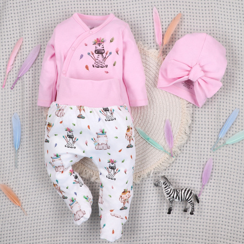 ABN-5547 Nini Happy Animals bébisapka organikus pamutból - biztonságos, környezetbarát, kényelmes