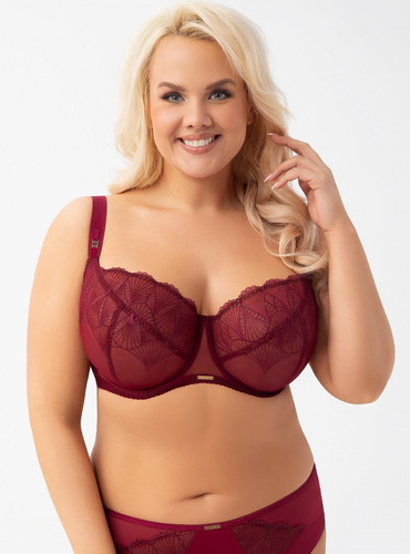 K 942 Mira Gorsenia Soft melltartó - gesztenyebarna, nagy keblekhez