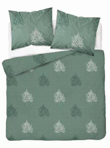 5503 B Pamut zsálya ágynemű geometrikus páfránylevelekkel Naturalis- Detexpol