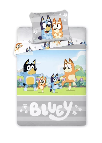 Bluey Faro ágynemű 100% pamut puha gyermek ágynemű Bluey mintával
