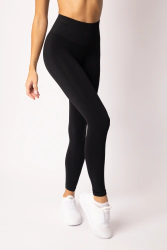 Női leggings SPAIO Flex Innergy 2.0 fekete - varrásmentes, regenerációs támogatással