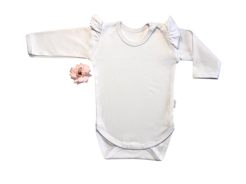 Baba lány bodysuit ekrü BD15227 - pamut és puha