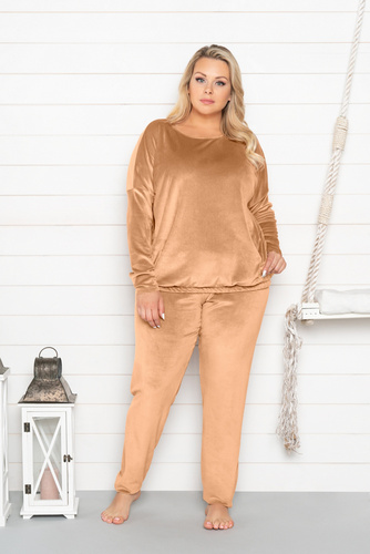 Juga Női hosszú szett. ujj, hossz. italian Fashion teve nadrág