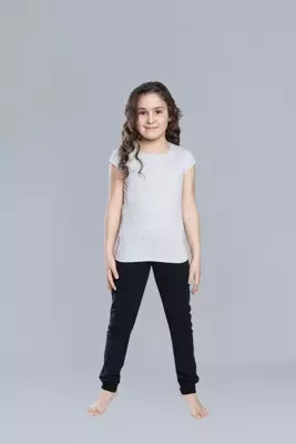 Tola T-shirt lányoknak, rövid ujjú olasz divat - melange