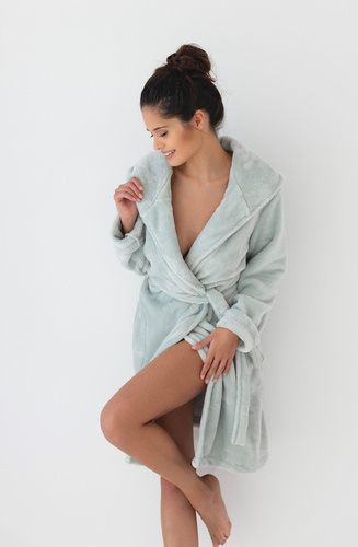 Sensis Garden Női fürdőköpeny - borsó kék