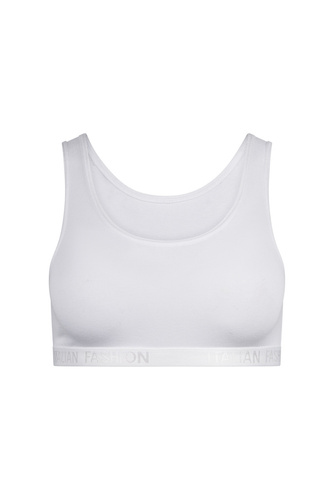 Nikola Lány melltartó, széles pántos olasz divat - fehér