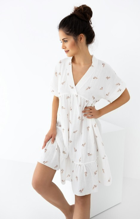 Nastia muszlin hálóing Sensis - ekrü színű