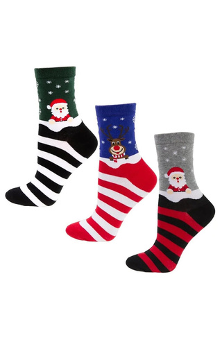 Moraj CSLS karácsonyi zokni 450-003/3 - 3 darabos díszdobozban