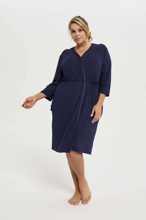 Song Női 3/4 ujjú fürdőköpeny Italian Fashion - tengerészkék