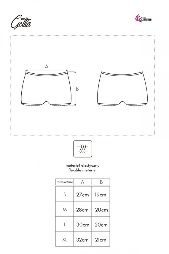 Gottia LC 6051 Női rövidnadrág LivCo Corsetti Divat fehér