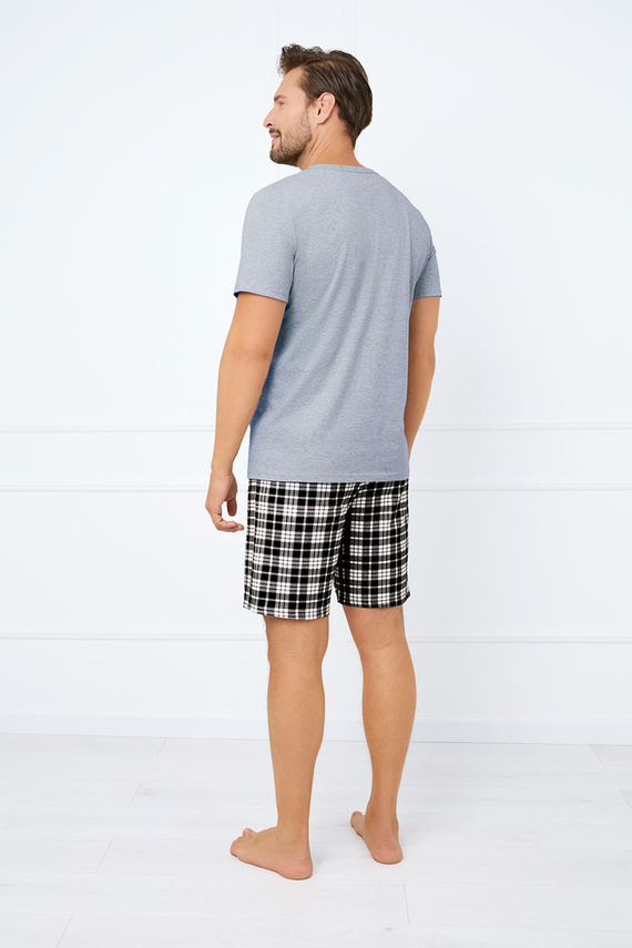 Klark Férfi rövid ujjú pizsama, rövidnadrág Olasz divat - melange/print