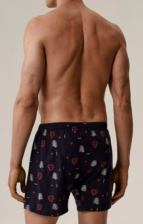 2GMB-012 Atlantic férfi boxeralsó - pamut, szív, 2 csomag, laza szabású, 2 darab, bő szabású