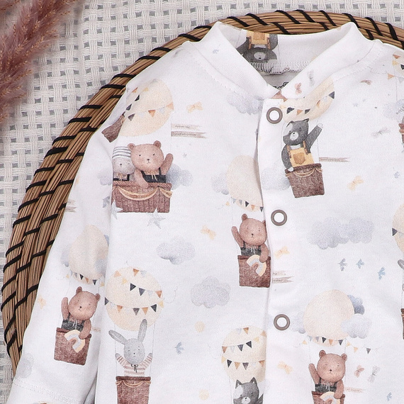 Nini baba rugdalózó Balloon Friends 100% bio pamut – újszülötteknek