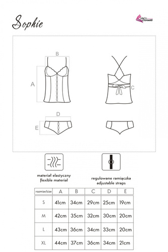 Sophie LC 13053 Szett, alsógatya és tanga LivCo Corsetti Fashion