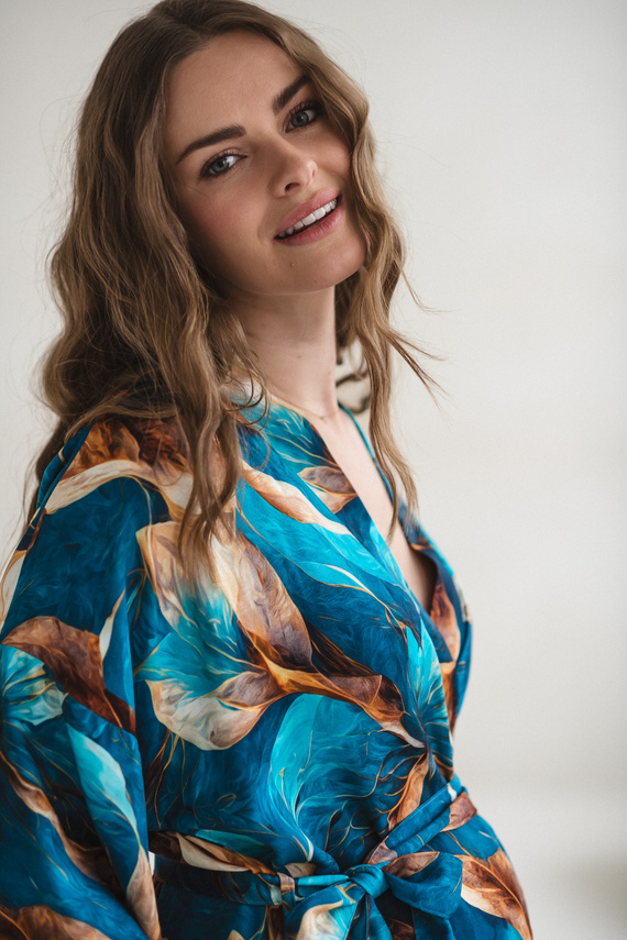 Milk&Love bambusz kismama köntös 100% viszkóz