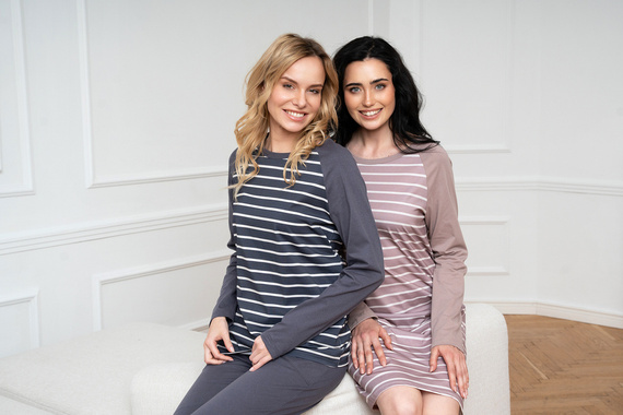 Oda hálóing Olasz divat - cappuccino print