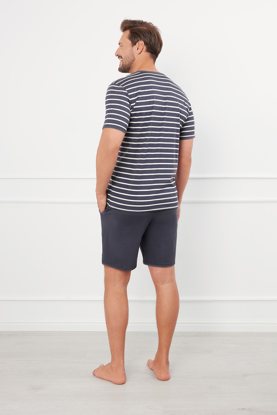 Bert Férfi pizsama Olasz divat - grafit