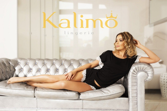 Delos Női pizsama szett Kalimo - fekete