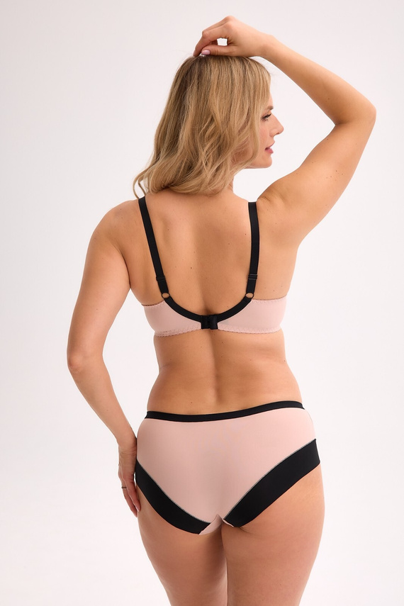 Gaia Ivana női bugyi GFP 1327 - fekete és rózsaszín, csipke, kényelem és stílus