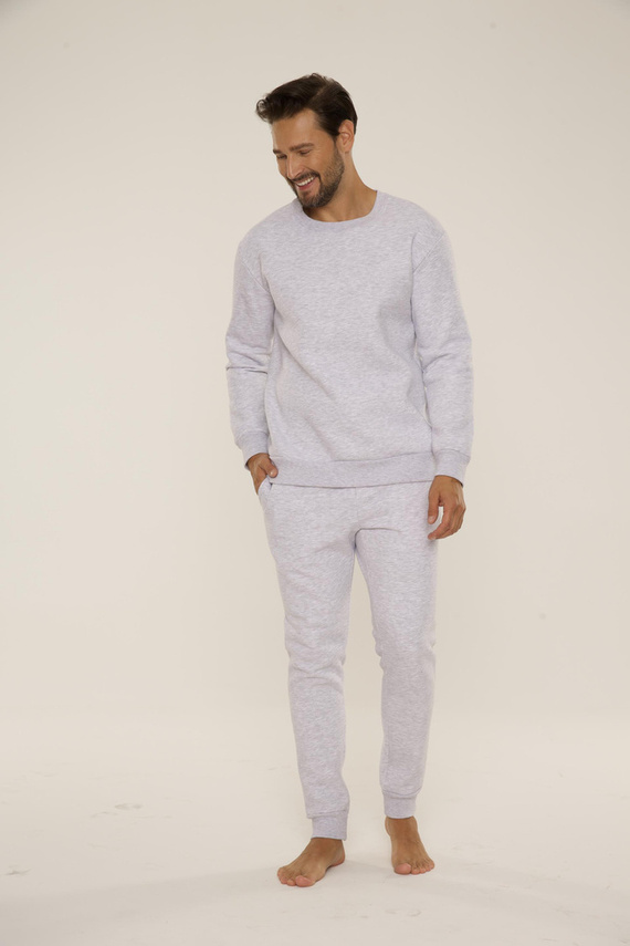 813 Indigo Férfi edzőruha a De Lafense-től - világos melange