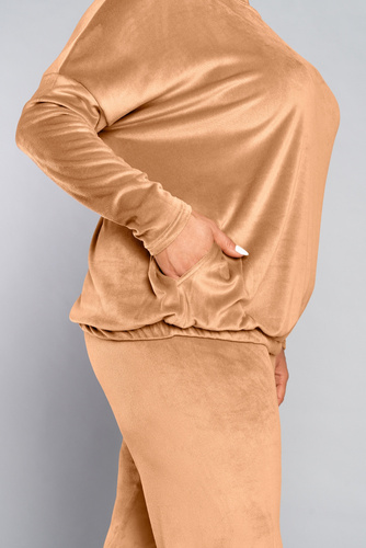 Juga Női hosszú szett. ujj, hossz. italian Fashion teve nadrág