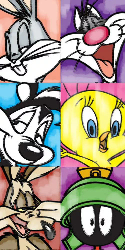 Looney Tunes gyermek strandtörülköző Carbotex | 100% pamut, 310 g/m²