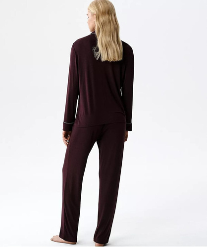 Atlantic NLP-495 női modal pizsama gallérral és hosszú nadrággal