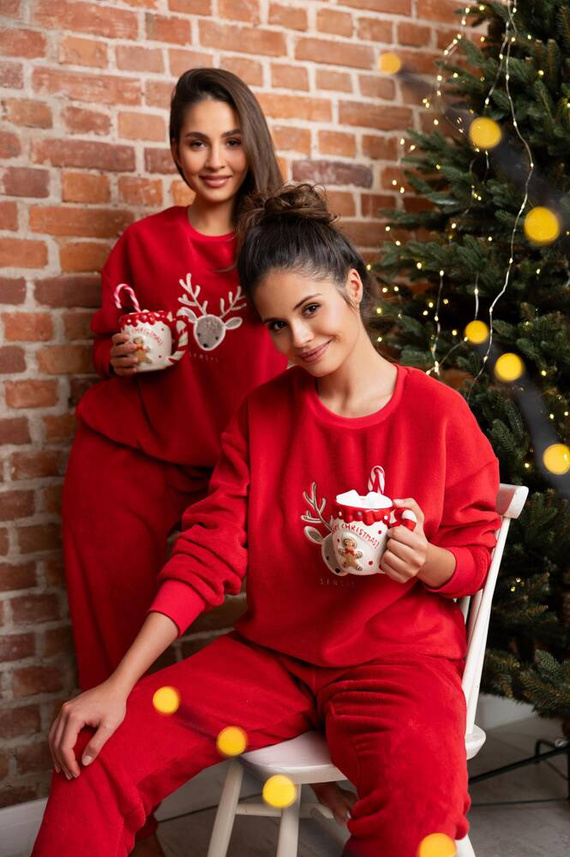 Sensis Harriet női pizsama - piros