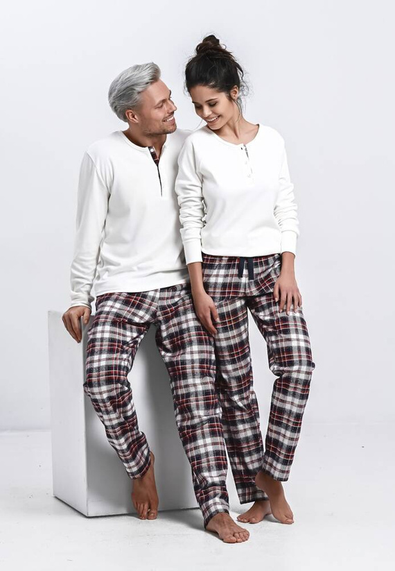 Mollie Női pizsama Sensis Interlock - krém színű