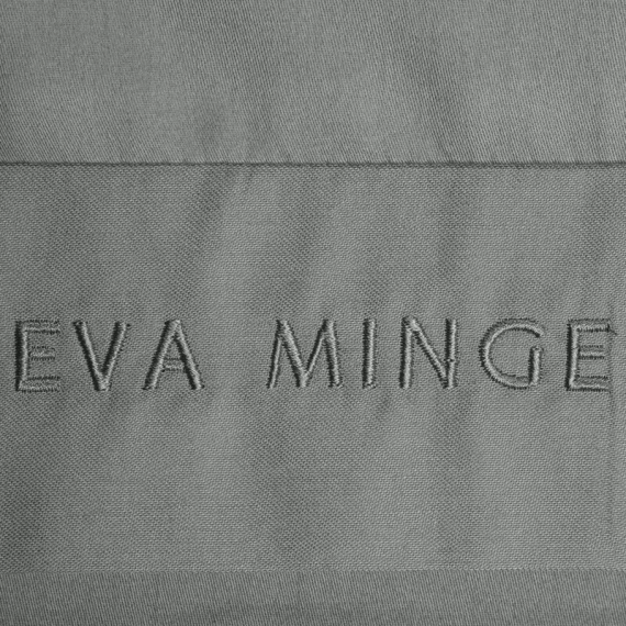 1C Elegáns szatén ágynemű Eva Minge Eurofirany acél | makroszatén 100% pamut