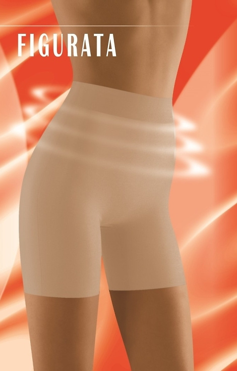 Figurata női rövidnadrág Wolbar bézs - modellkedés, karcsúsítás, sportolás