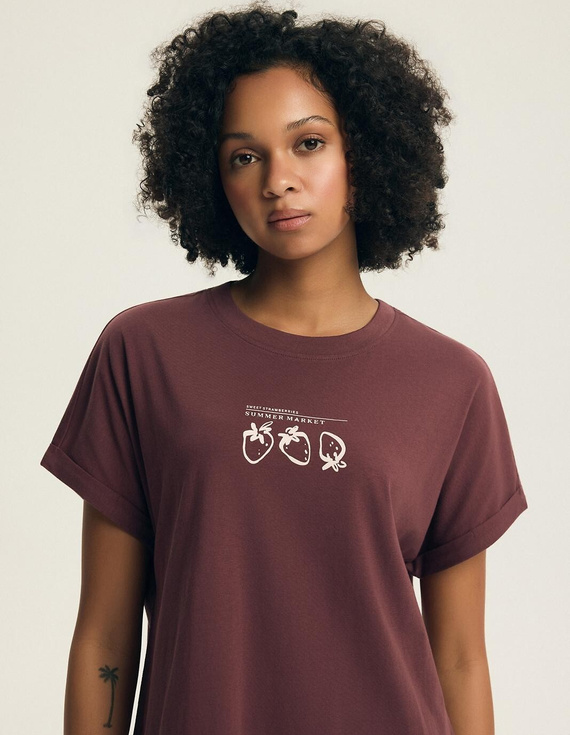 Henderson Evika 45184 női hálóing – pamut, gyümölcs mintás