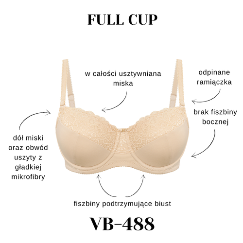 Vena VB-488 full cup melltartó kényelmes puha stabil tartású modell