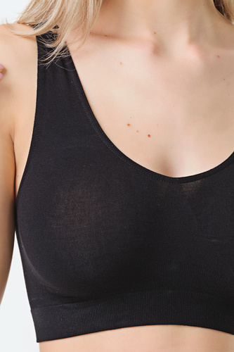 SOFT Spiman Nero melltartó bralette bambusz, puha, légáteresztő