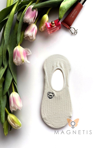 Magnetis YN-251131 női balerina zokni – viszkóz, szilikoncsík a saroknál