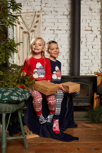 Arktyka Gyermek pizsama Italian Fashion - piros/print