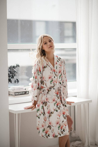 Magnolie szlafrok bambusowy Milk&Love 