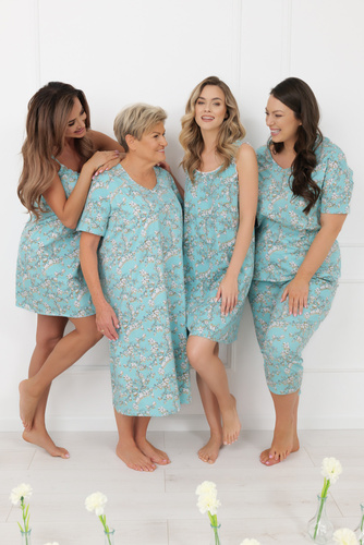 Hikari Italian Fashion női pizsama 100% pamut nyári