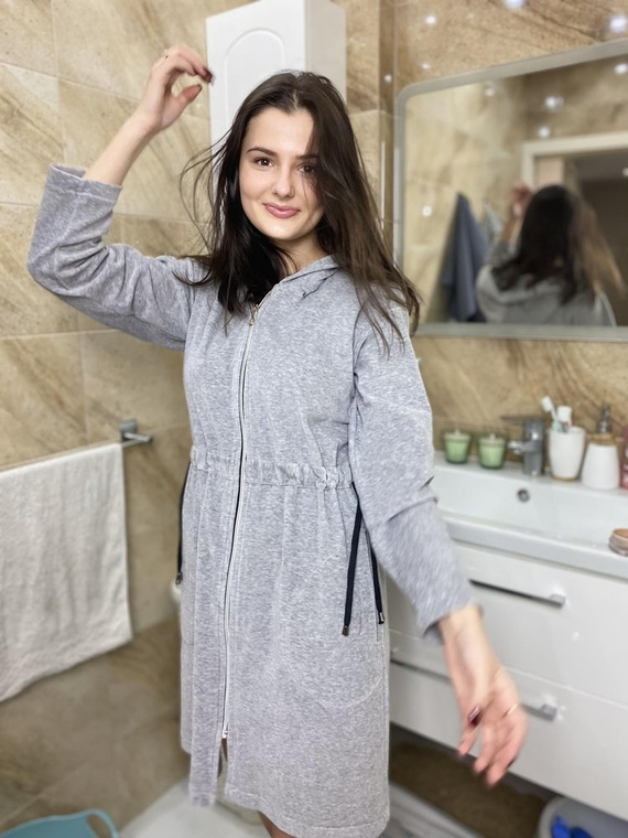 498 Macarena II Női rövid köntös Forex - világos melange