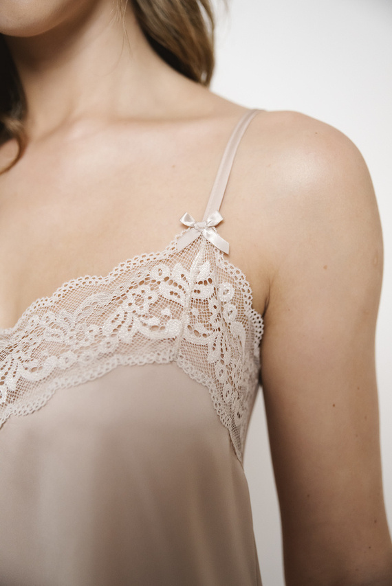 Touch Női pizsama vékony szabású, rövid rövidnadrág olasz divat - bézs