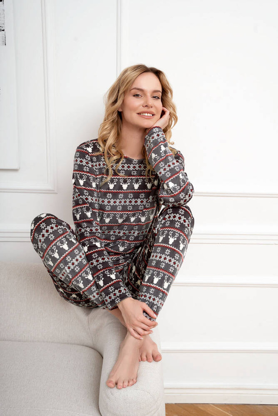 Iceland Fleece női szett olasz divat - grafit nyomtatás