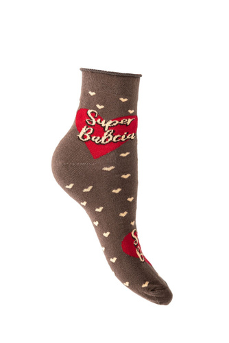 K90Z Nagymama zokni sajtolatlan olasz divat