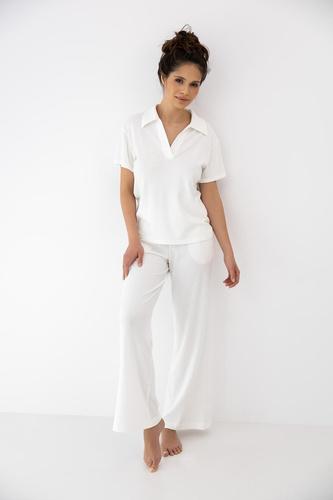 Sensis Zuri ecru női pizsama – pamut és modal szett