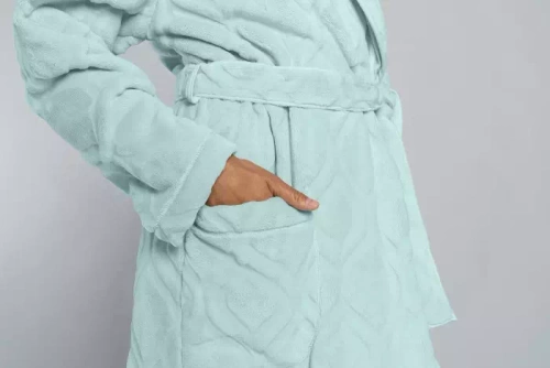 Morena Női gyapjú női köntös Italian Fashion - menta