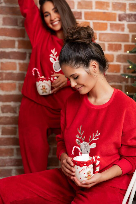 Sensis Harriet női pizsama - piros