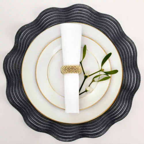 Eurofirany asztali alátét elegáns tányéralátét glamour stílus June black