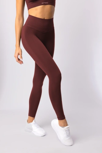 Női leggings SPAIO Flex Innergy 2.0 burgundi - varrásmentes, regeneráló támogatás
