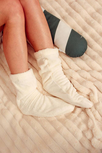 553/554 Wellsoft Smooth alvó zokni De Lafense - ekrü színű