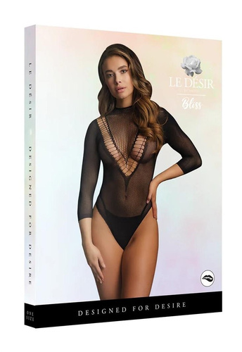 Body BLS003 Bliss Le Désir érzéki hálós body 7/8 ujjú