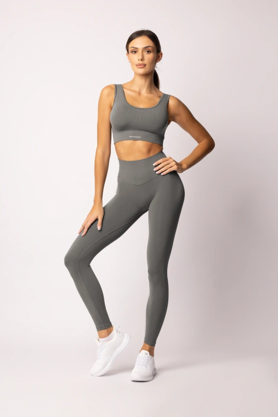 Női leggings SPAIO Flex Innergy 2.0 szürke- varrásmentes, regenerációs támogatással